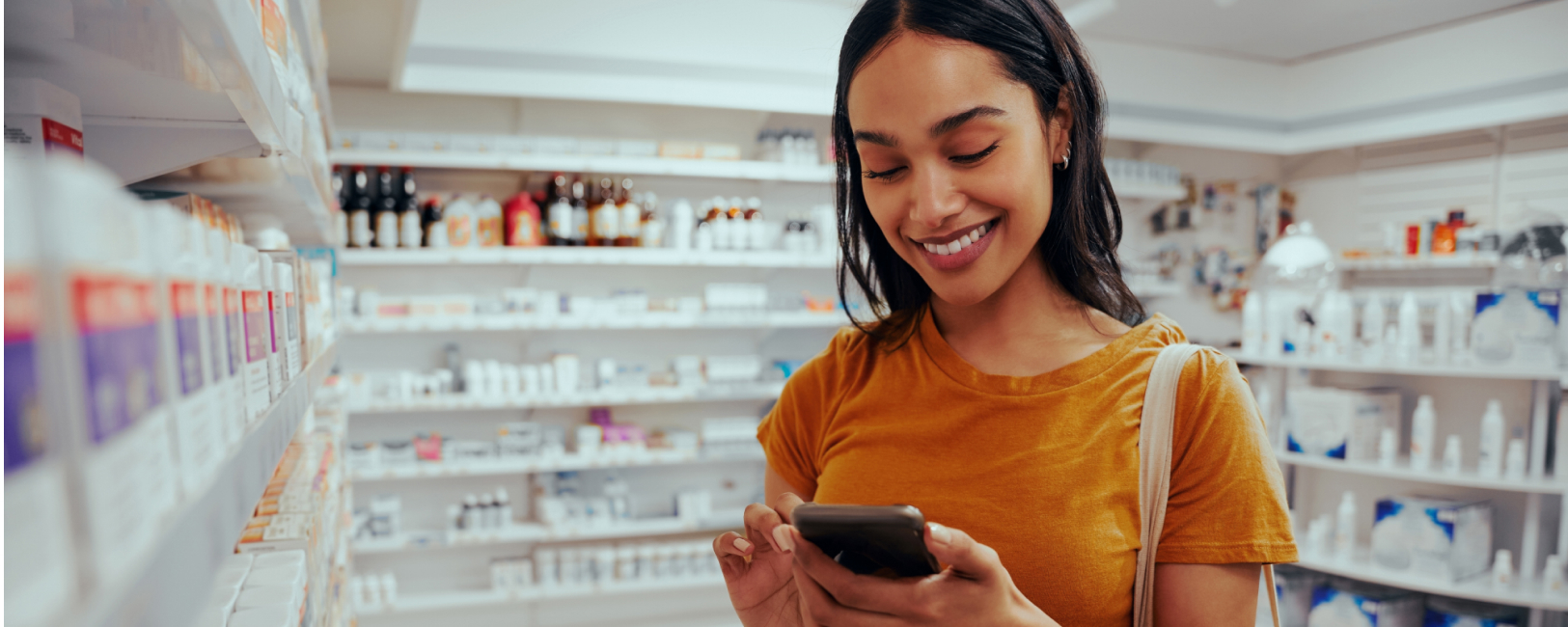 woman shopping at the pharmacy