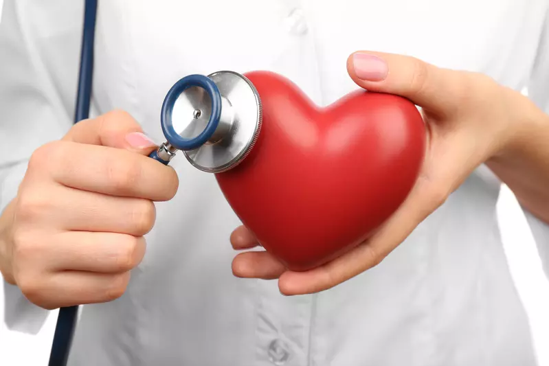 stethoscope with heart