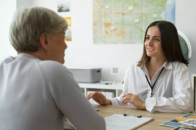 patient meeting with doctor